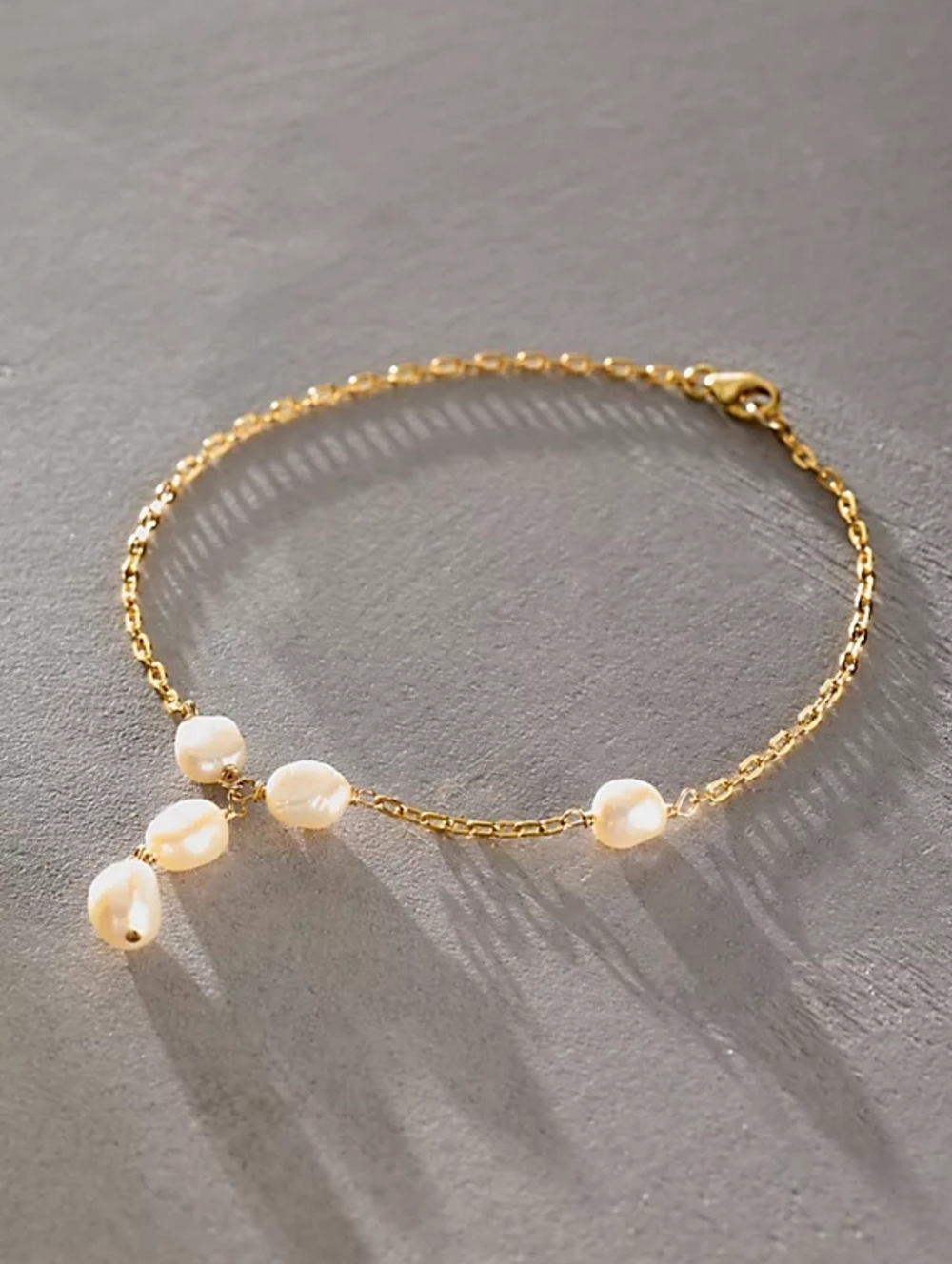 Free People Drip Pearl Anklet